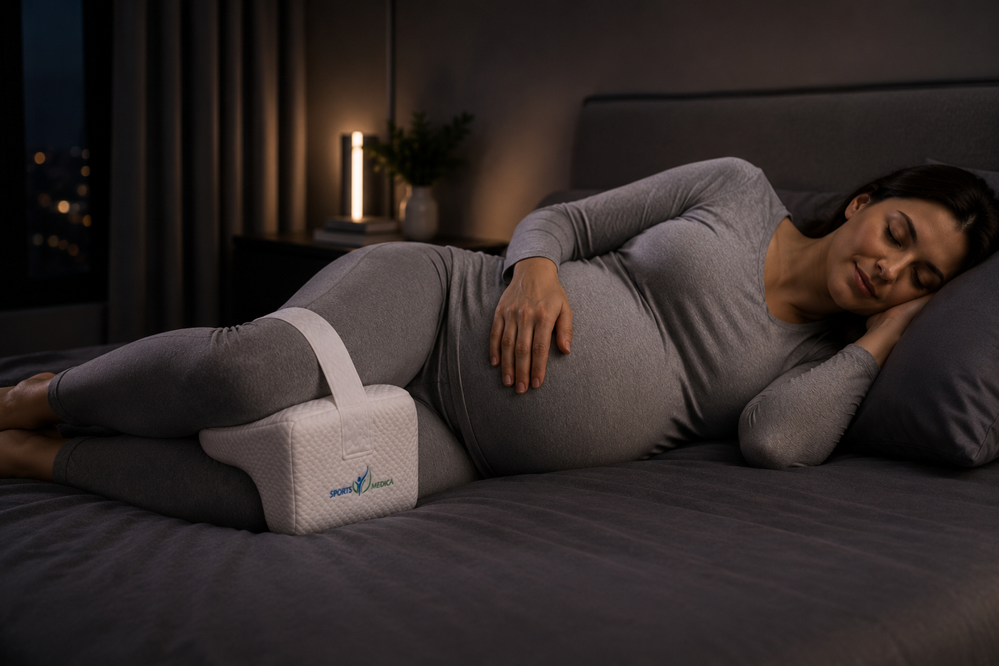 The Sports Medica Knee Pillow. Built for the way you actually sleep.